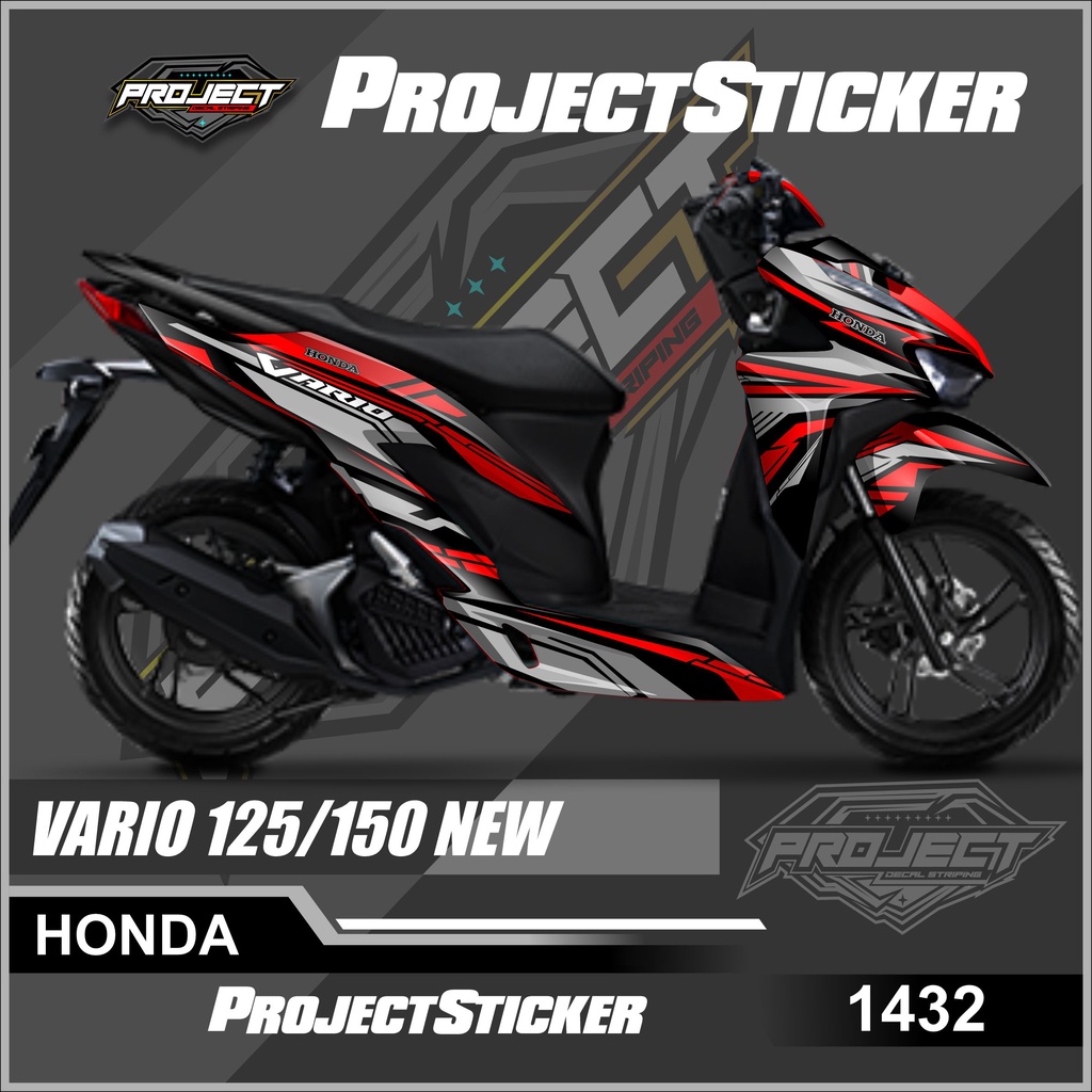 Jual Decal Sticker VARIO 125/150 NEW Full Body Stiker Skotlet VARIO