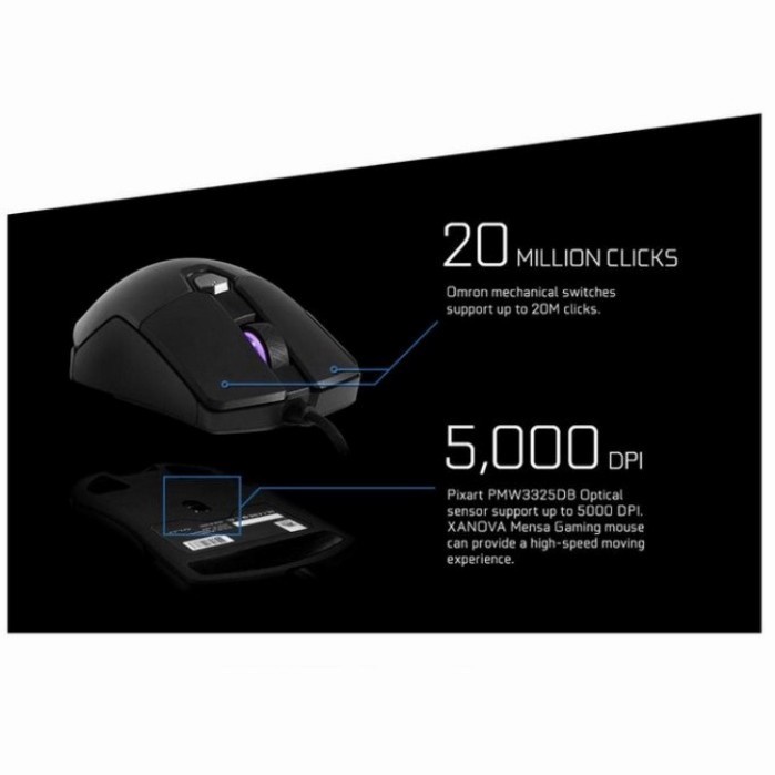 Jual GALAX XANOVA Mensa Gaming Mouse RGB XM310 / Mouse Gaming | Shopee ...