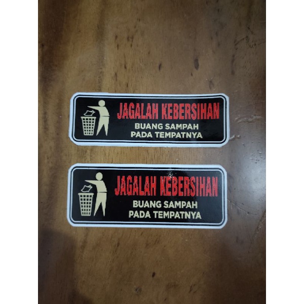 Jual Stiker Jagalah Kebersihan | Shopee Indonesia