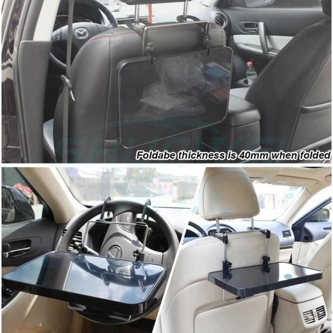 Jual MEJA LAPTOP MAKAN PORTABLE LIPAT MOBIL CAR STEERING BACKSEAT DESK