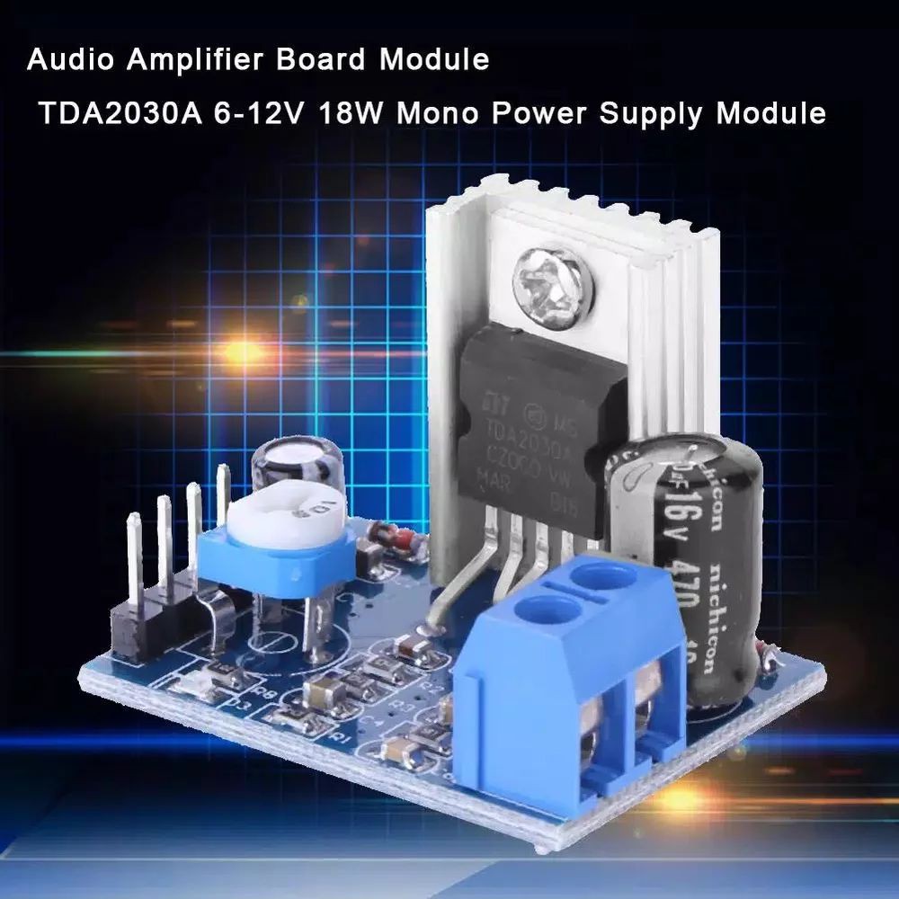 Jual Modul TDA2030 Mono Power Amplifier TDA2030A 6-12V 18W Board Audio ...