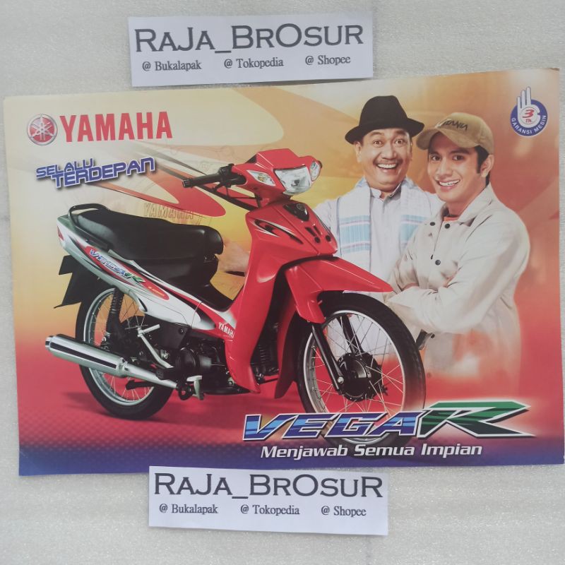 Jual Poster brosur katalog flyer Yamaha Vega R VegaR 2005 | Shopee ...