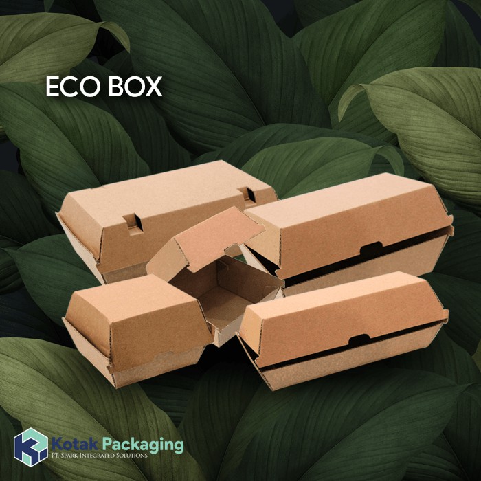 Jual Eco Box Reguler, Polos, Isi 50 pcs, Dus Box Kemasan Ayam, Kue ...