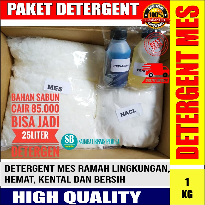 Jual Deterjen Cair Ramah Lingkungan Bahan MES paket | SB pemula
