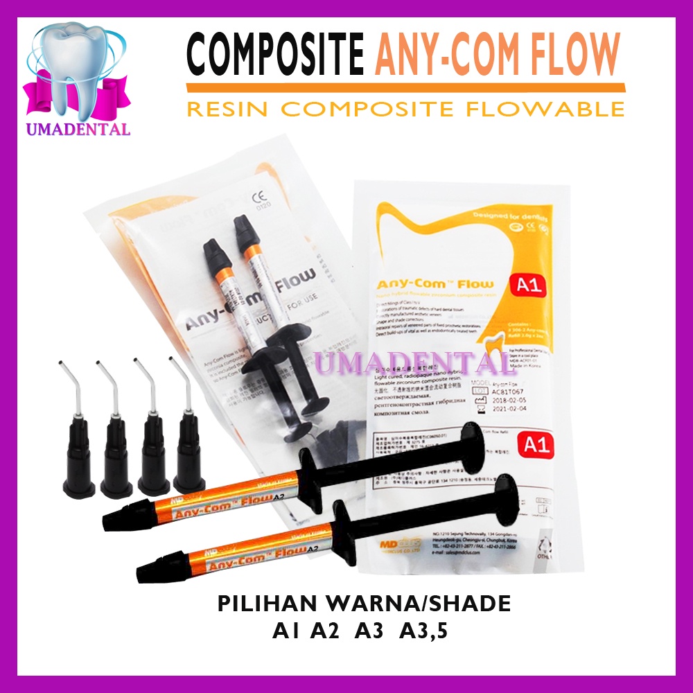 Jual Anycom Any Com Flow Resin Composite Flowable Nanohybrid Nano ...