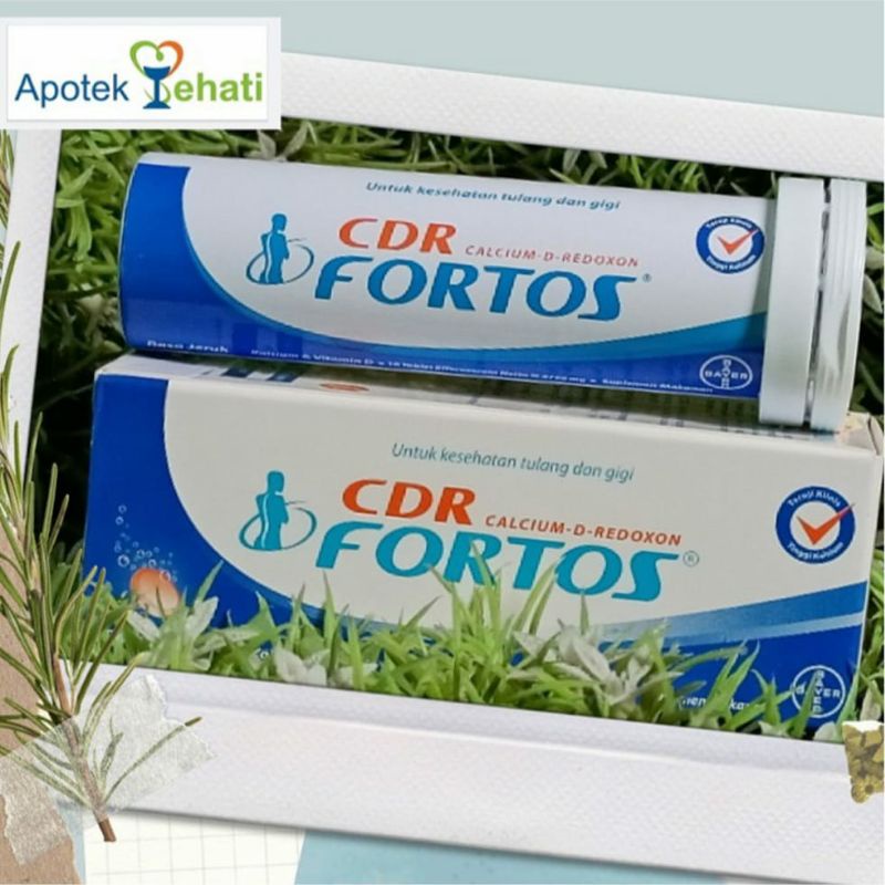 Jual CDR Fortos Isi 10 Tablet Effervescent Rasa Jeruk Mandarin Suplemen ...