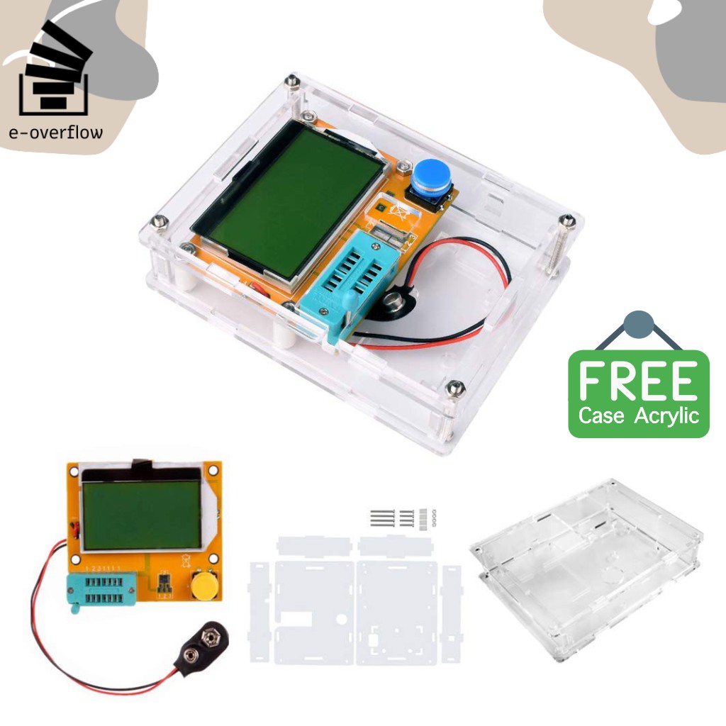 Jual LCRT4 ESR Meter ATmega328 Transistor Komponen Checker Tester