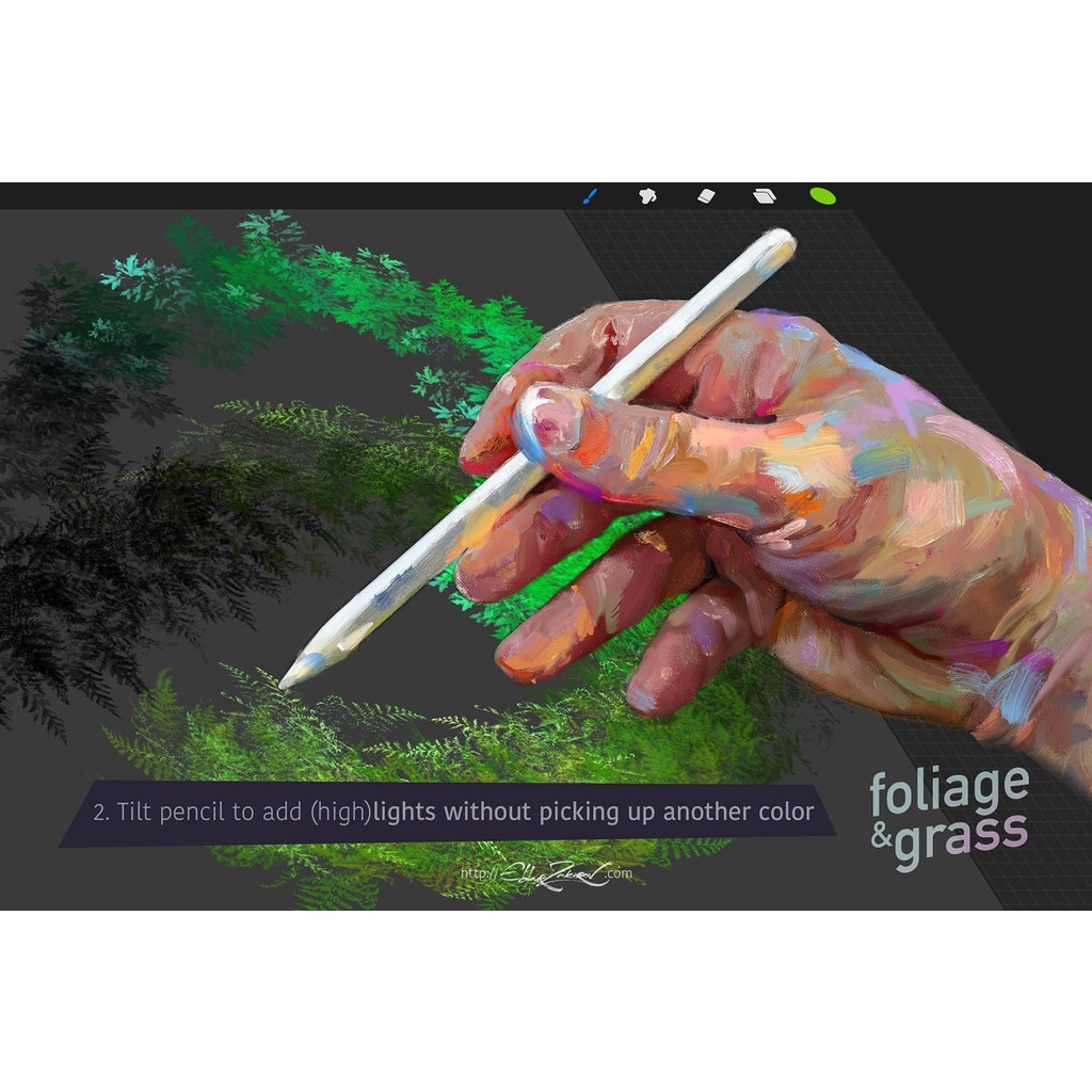 Jual Procreate Brush - 60 Foliage & Grass Procreate Brushes | Shopee ...