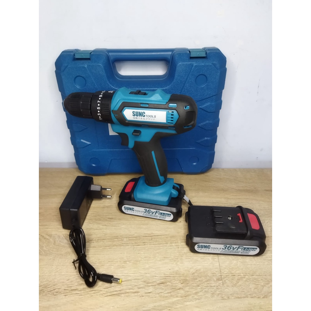 Jual Bor Baterai 36vf 2 Batre Set Koper Sunc Tool Cordless Drill Beton ...