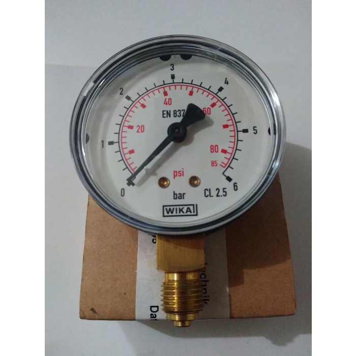 Jual Alat Ukur | Wika Pressure Gauge 2 1/2Inch 6Bar | Shopee Indonesia