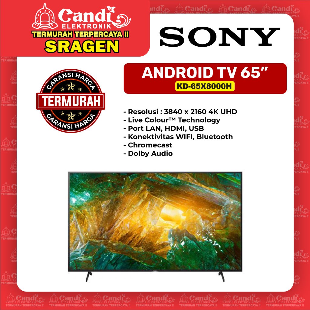 Jual SONY Smart Android Tv 65
