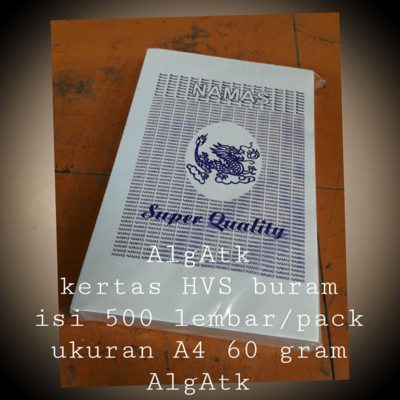 Jual Kertas HVS Buram Ukuran A4 60 Gram Isi 500 Lembar | Shopee Indonesia