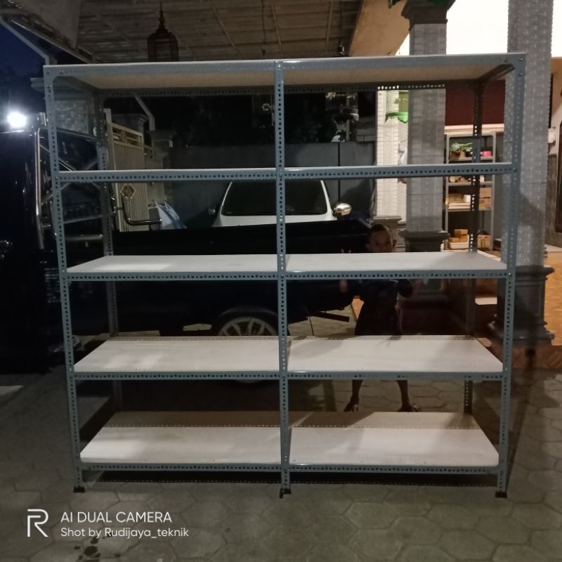 Jual RAK SIKU LUBANG (190X60X200) 5 SAP KAKI 6 | Shopee Indonesia