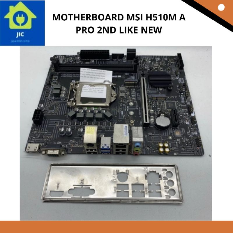 Jual MOTHERBOARD MSI H510M A PRO 2ND LIKE NEW | Shopee Indonesia