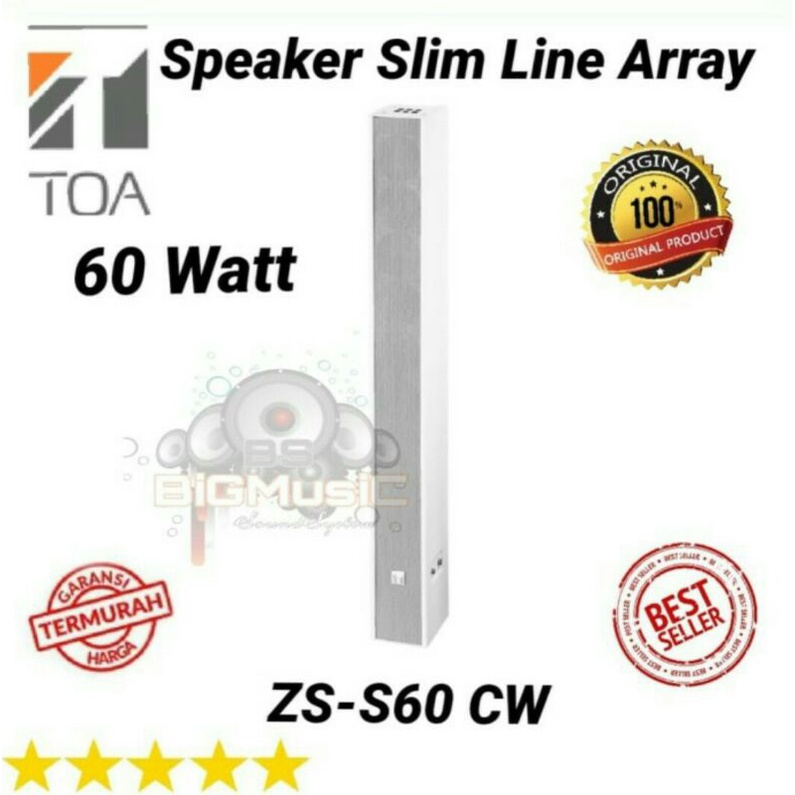 Jual Speaker TOA Slim Line Array ZS S60 CW Original | Shopee Indonesia