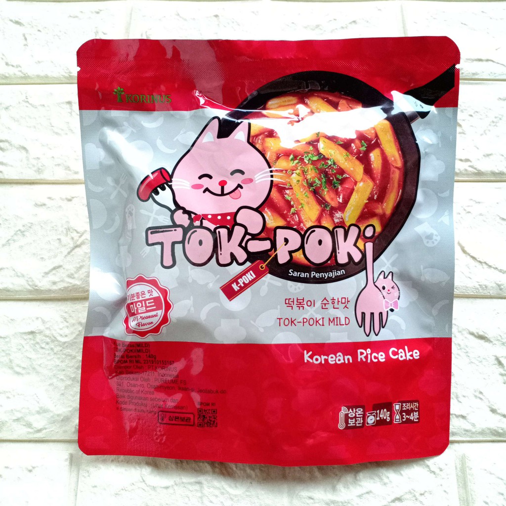 Jual Korinus Tok-Poki Tokpoki Korean Rice Cake Mild Spicy Cheese Keju ...