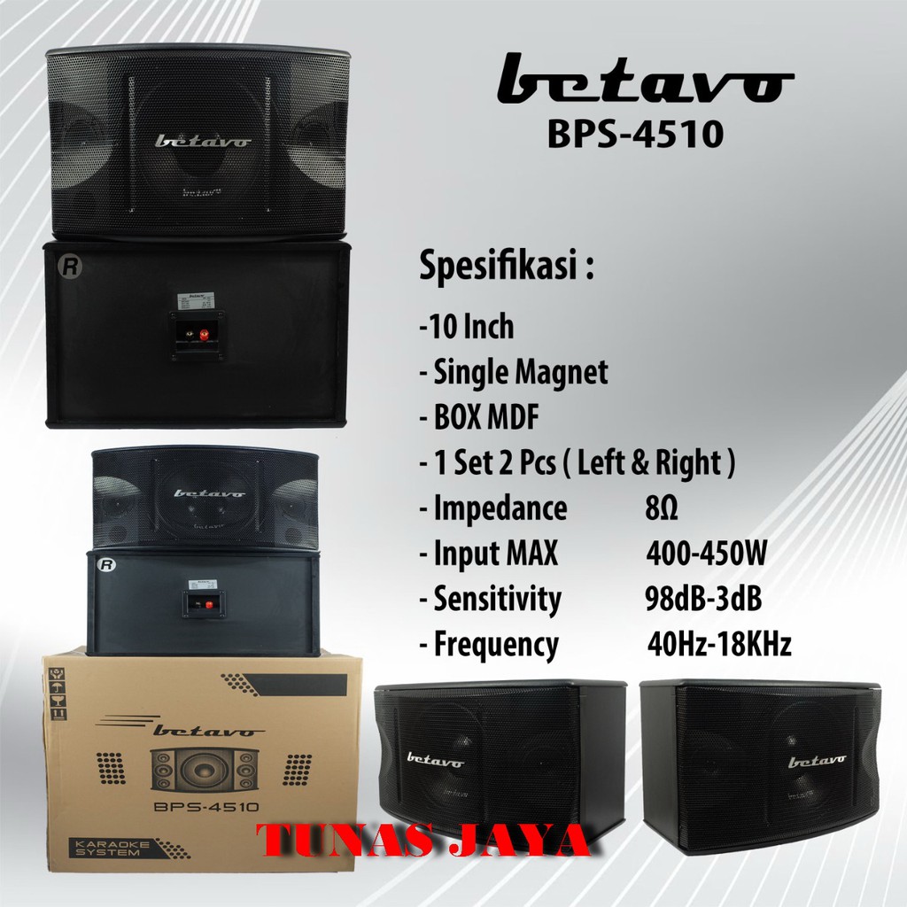 Jual Speaker Karaoke Betavo BPS 4510 Original BPS4510 10 Inch Passive ...