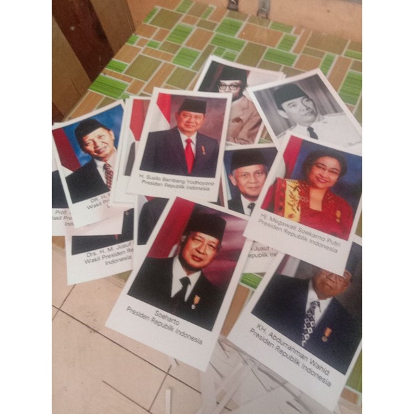Jual POSTER mantan PRESIDEN & WAKIL PRESIDEN INDONESIA PRESIDEN FOTO