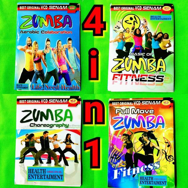 Jual PROMO 4 DISC KASET DVD ORIGINAL Senam zumba terbaru senam