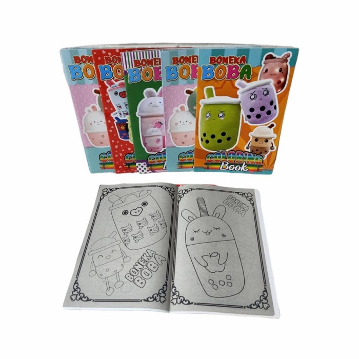 Jual Buku Mewarnai Boba Coloring Book Colouring Book Anak Buku Warna