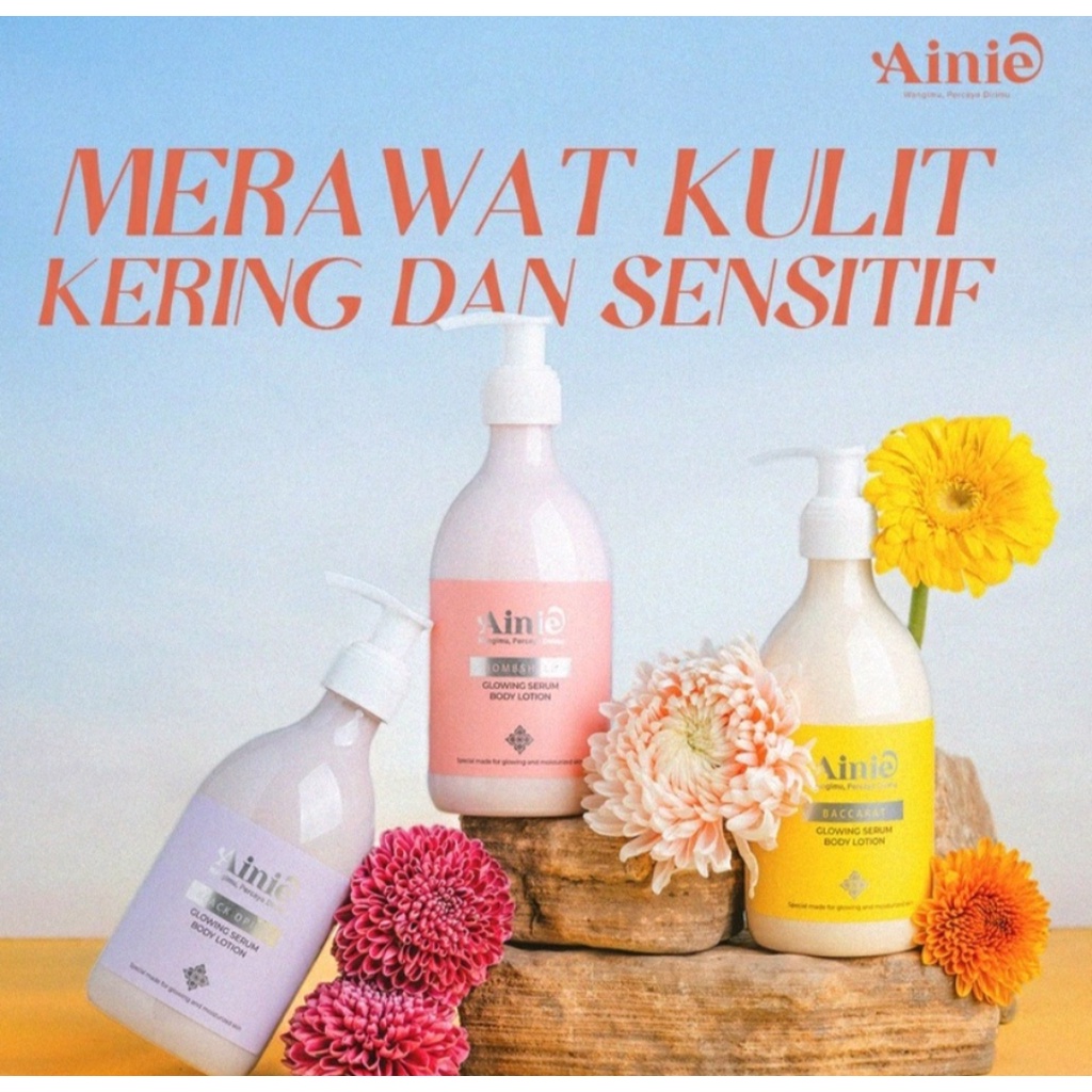 Jual AINIE GLOW BODY SERUM LOTION 300ML Shopee Indonesia