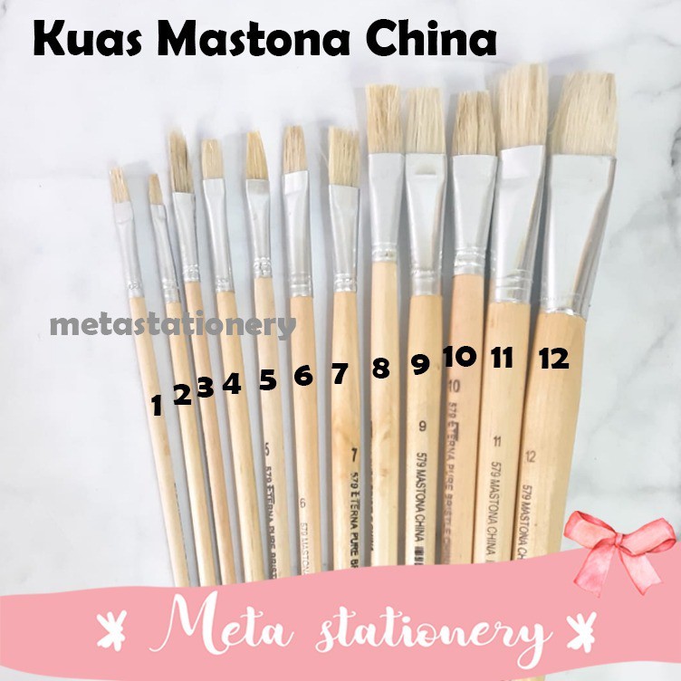 Jual Kuas Lukis China Putih Mastono Eterna Shopee Indonesia 4160