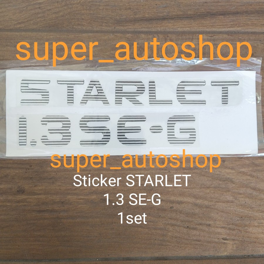 Jual Sticker Stiker Starlet Se G Set Shopee Indonesia