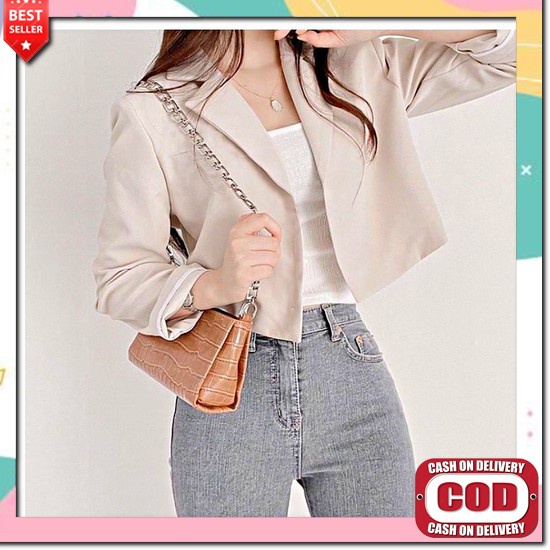 Jual Blazer Hitam Ootd Blazer Formal/Unformal Blazer Style Korean