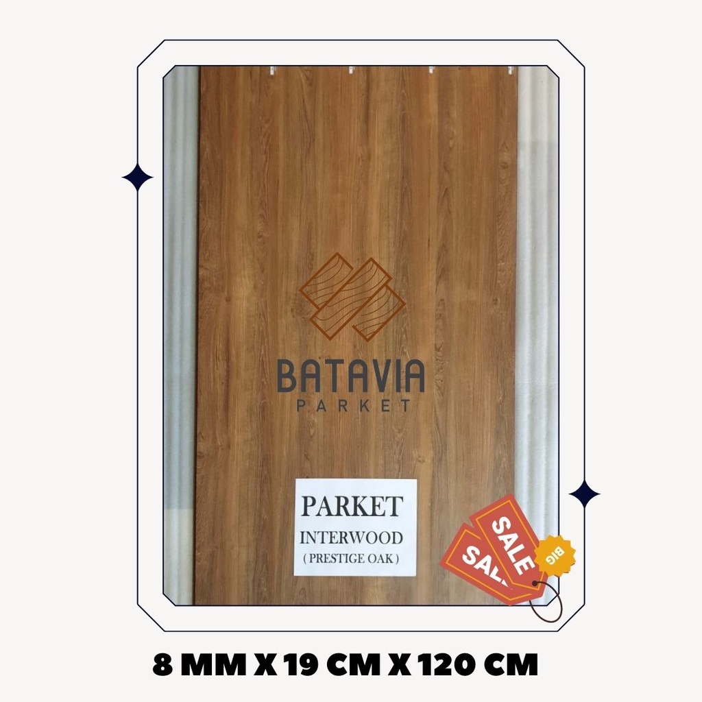 Jual Lantai Kayu Laminated Interwood Prestige Oak | Shopee Indonesia