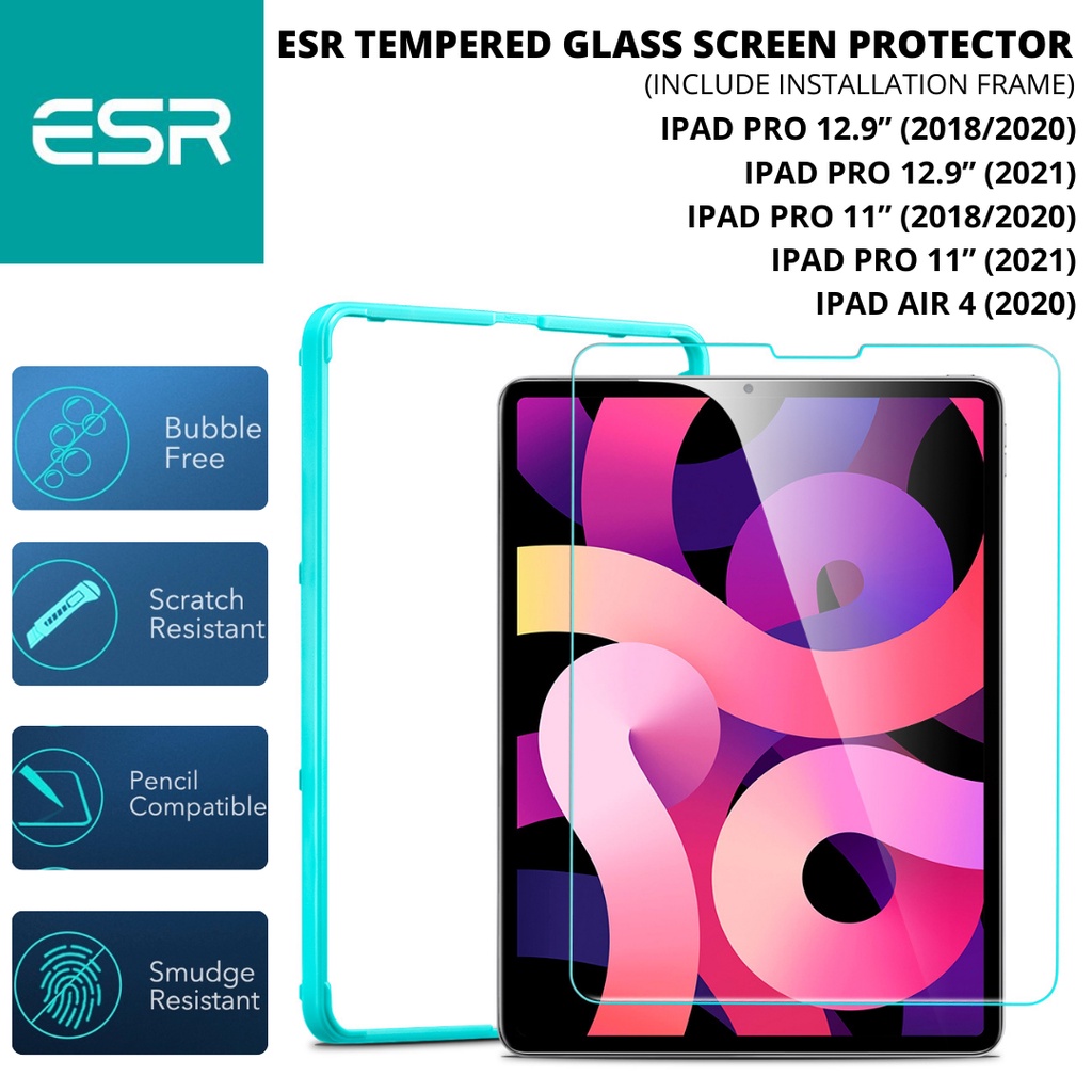 Jual ESR Tempered Glass Screen Protector iPad Air 4 2020 / AIr 5 2022