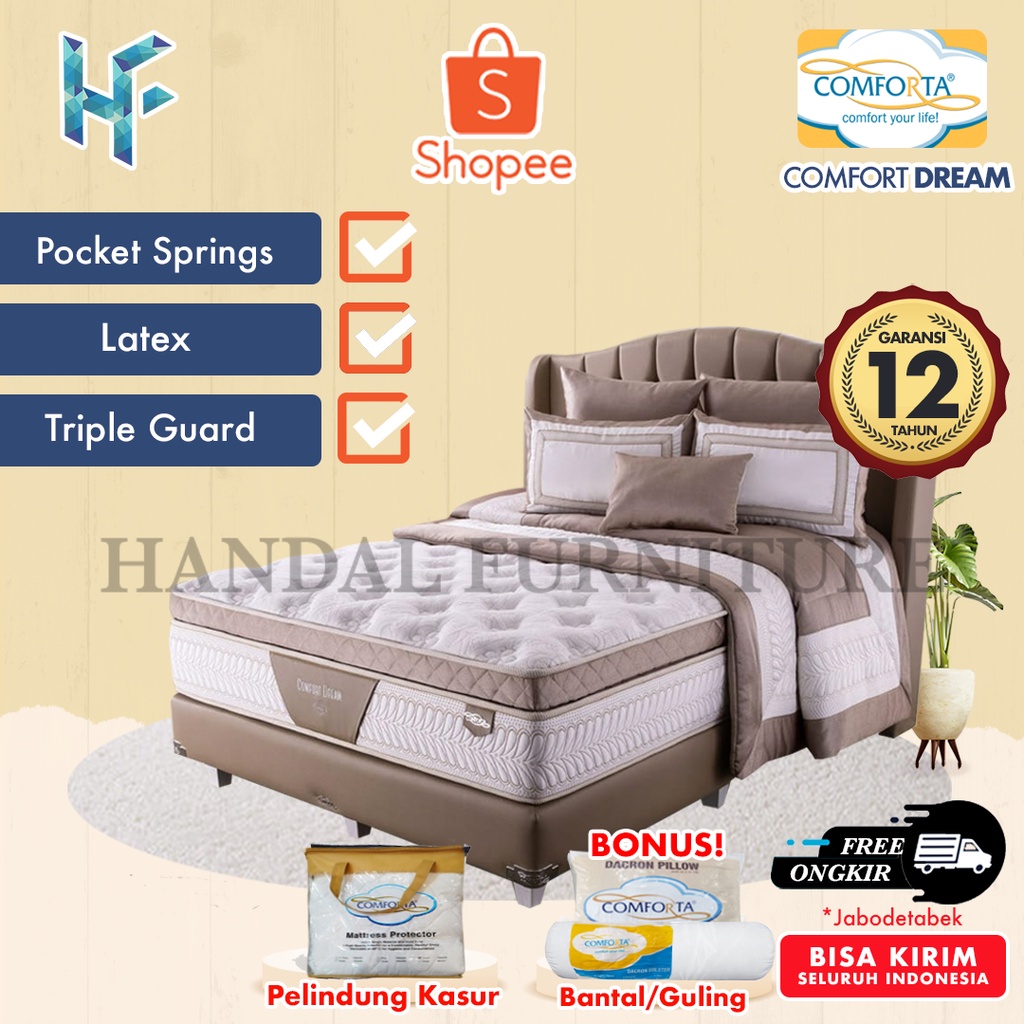 Jual Comforta Set Kasur Spring Bed Comfort Dream | Shopee Indonesia