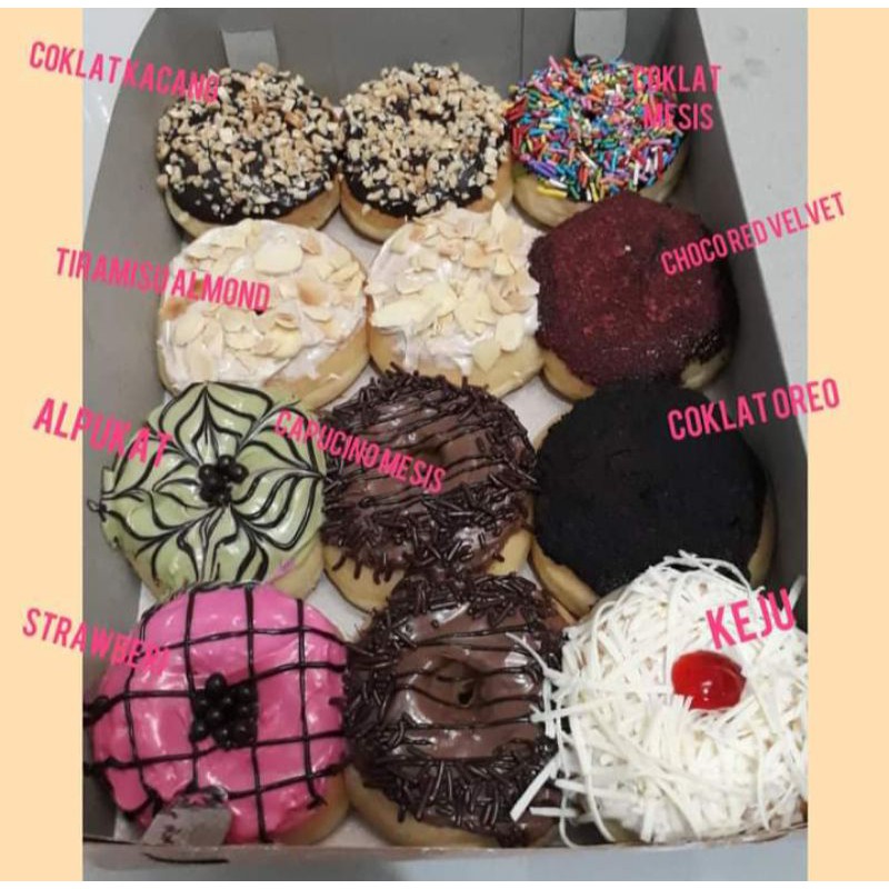 Jual donat mini isi 12pcs | Shopee Indonesia
