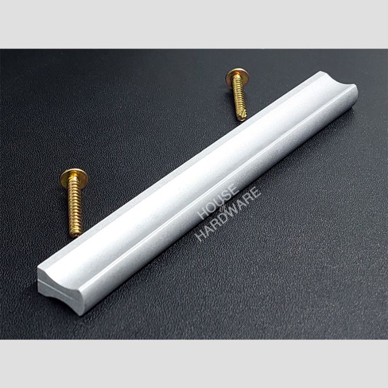 Jual HANDLE LEMARI SILVER MODEL RATA 128 mm / TARIKAN PINTU LEMARI ...