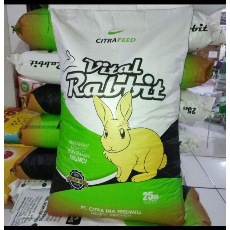 Jual EKSPEDISI VITAL RABBIT 25KG / MAKANAN KELINCI / VITTAL RABBIT ...