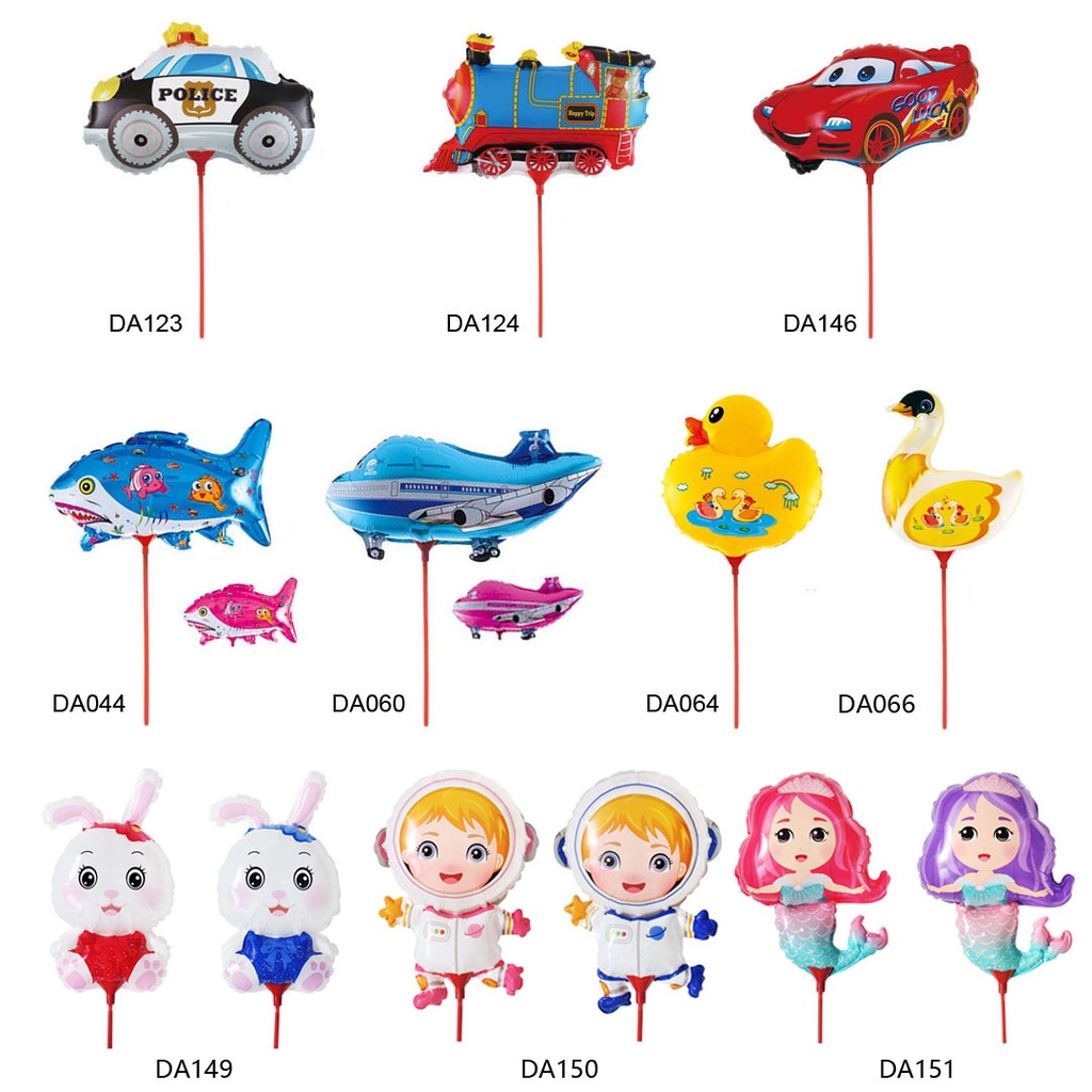 Jual Happy Time Balon Foil Aneka Karakterstick Balon 1 Set Balon Foil