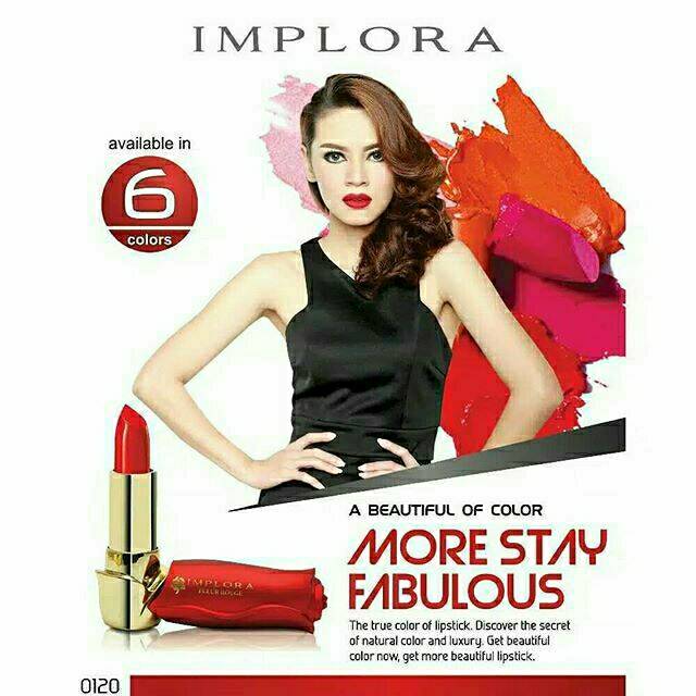 Jual LIPSTICK IMPLORA FLEUR ROUGE / ROSE / MAWAR | Shopee Indonesia