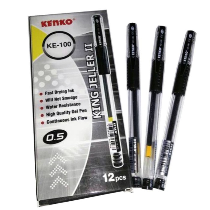 Jual Bolpen Pulpen Bolpoin Ballpoint Gel King Jeller Kenko Ke