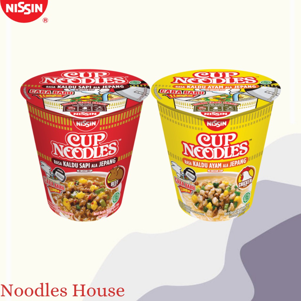 Jual Mie Instan Nissin Cup Noodles Kaldu Ayam Dan Sapi Jepang Shopee