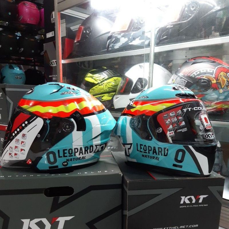 Jual kyt helm ttc leopard+kyt nfj motif leopard original.couple ...
