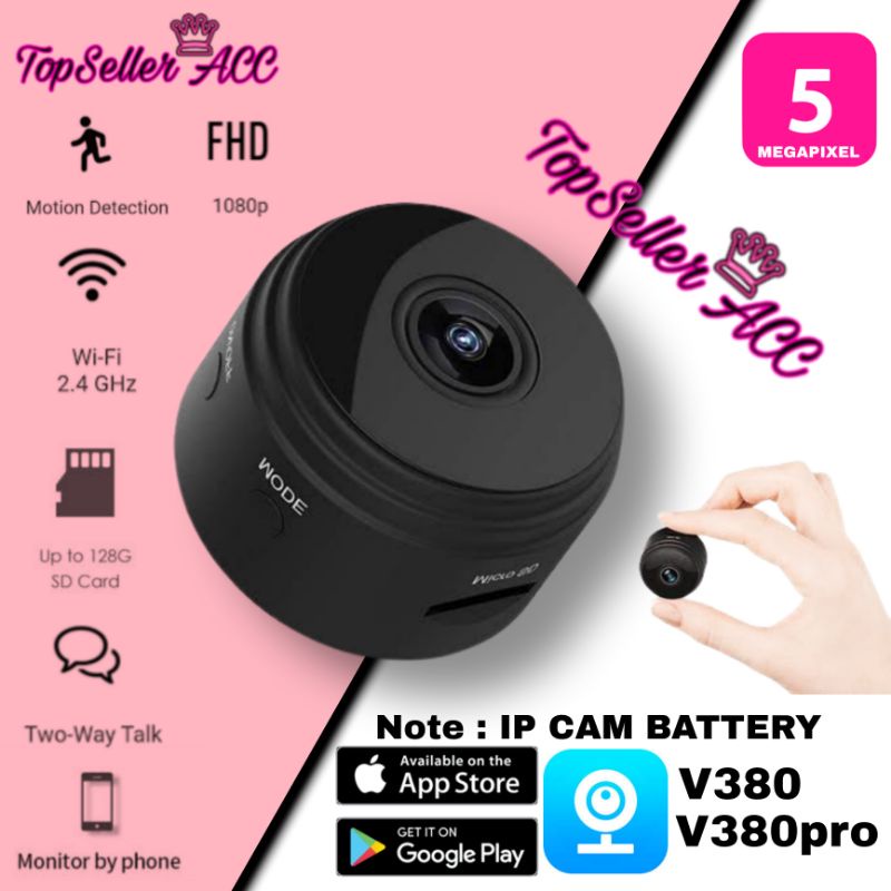 Jual IP Cam A9 Mini Spy WiFi HD 5MP Smart CCTV Wireless Camera ...