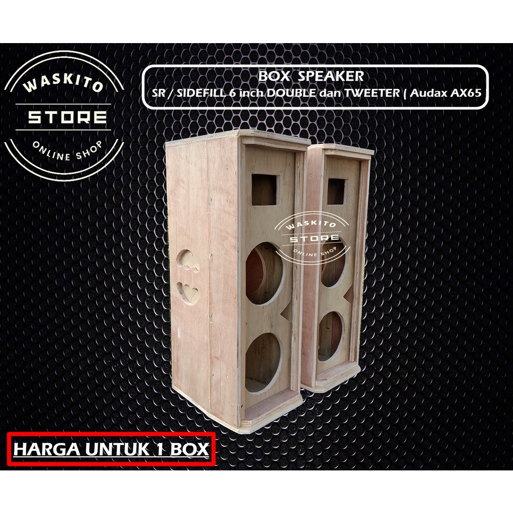 Jual Box Speaker SR 6 Inch Double plus Tweter // Box Sidefill 6 Inch ...