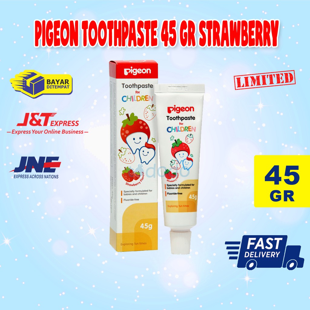Jual Pigeon Toothpaste 45gr Strawberry | Shopee Indonesia