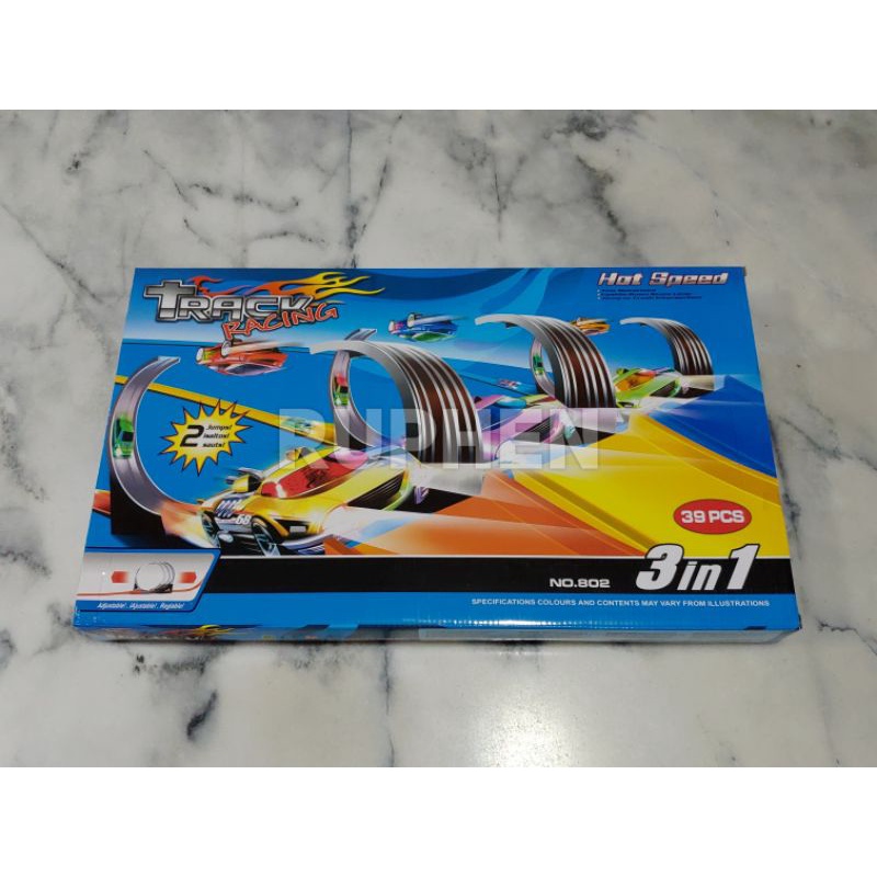 Jual Track Racing 3 Jalur Lintasan Balap Diecast Mobil Mobilan Hot ...