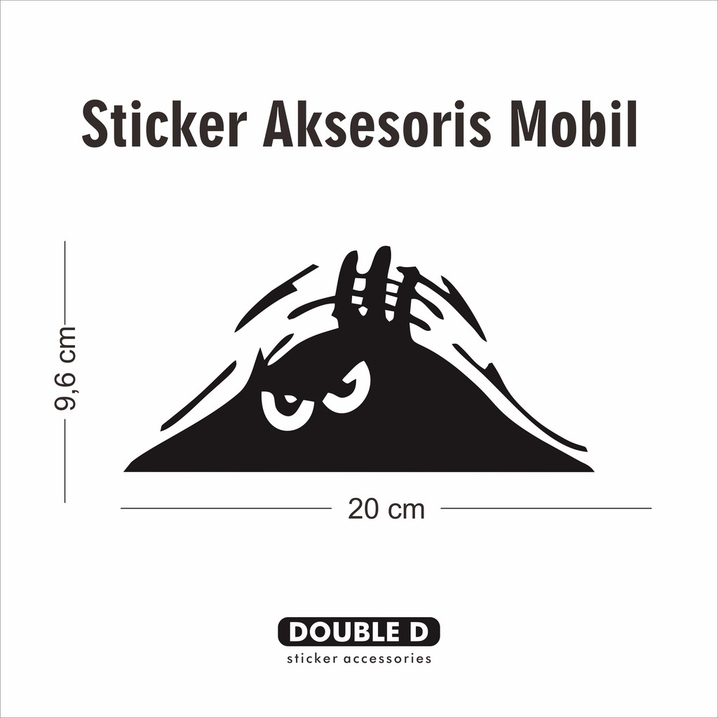 Jual Sticker Funny Peeking Monster For Car 20cm x 9,6cm | Shopee Indonesia