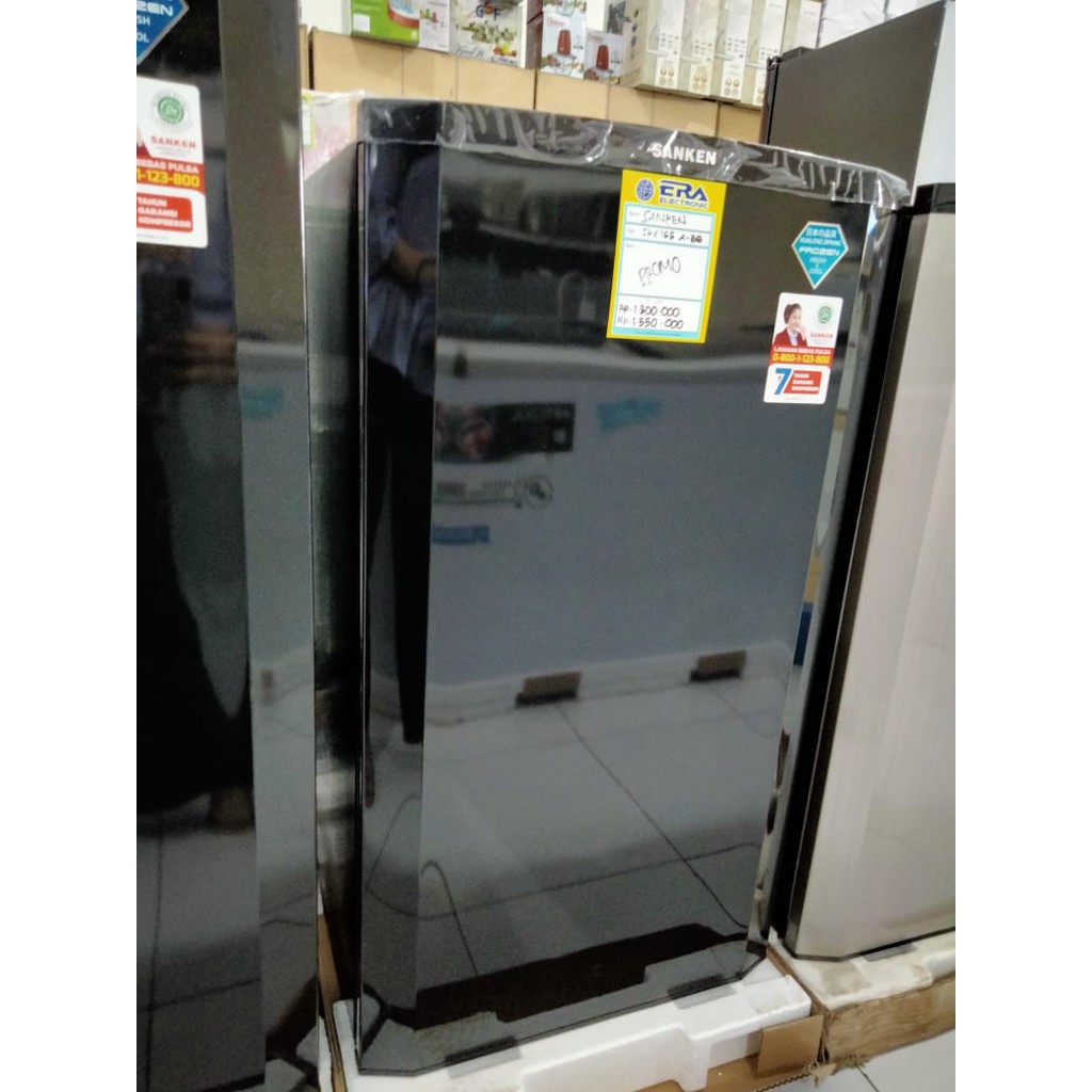 Jual KULKAS 1 PINTU SANKEN 16 LITER SKV 165 A BB BLACK GARANSI RESMI ...