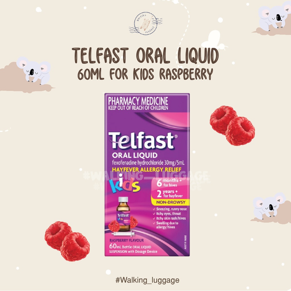 Jual Obat Pereda Nyeri | Telfast Oral Liquid 60mL For Kids Raspberry ...