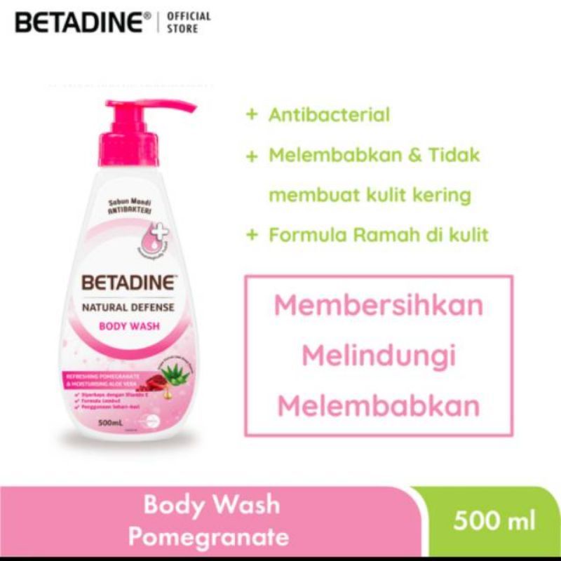 Jual Betadine Body Wash Pomegranate 500ml - Sabun Mandi Cair | Shopee ...