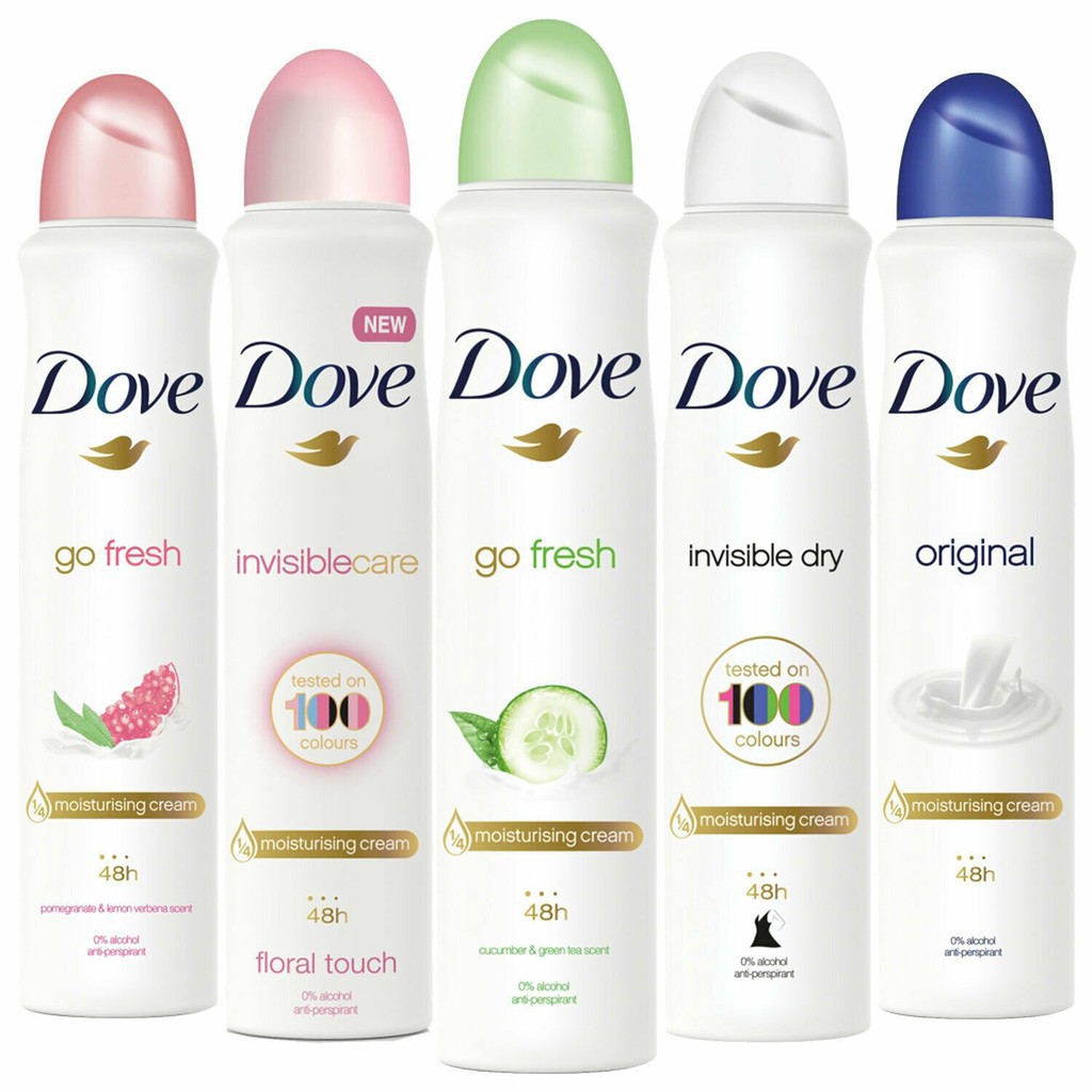 Jual ♥️ INDOPAH ♥️ DOVE DEODORANT SPRAY 150 ML ALL VARIANT | Shopee ...