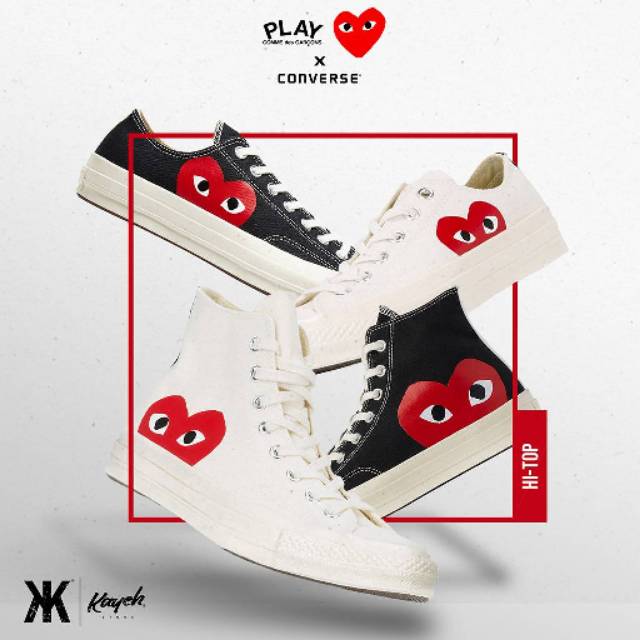 Jual Converse Chuck 70 Comme Des Garcons Play Terlengkap Harga