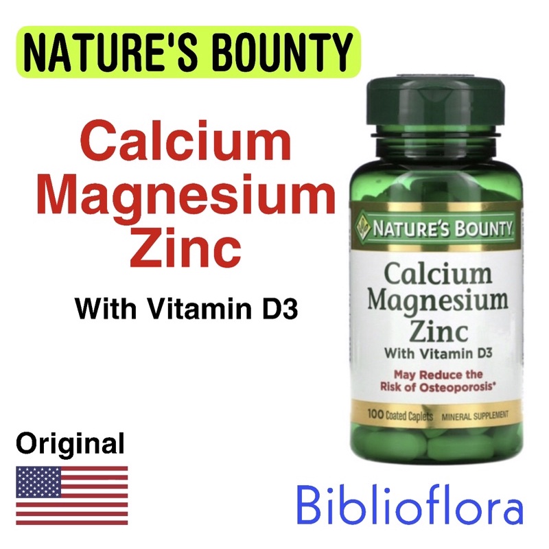 Jual nature's bounty calcium magnesium zinc with vitamin D3 100 caplets